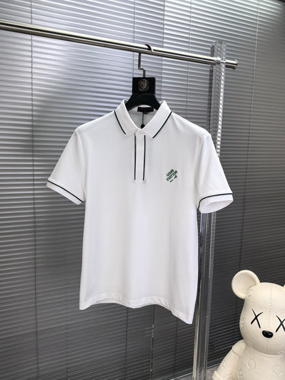 Louis Vuitton Embroidered Logo Pique Cotton Polo Shirt – Spring/Summer Collection – 2026