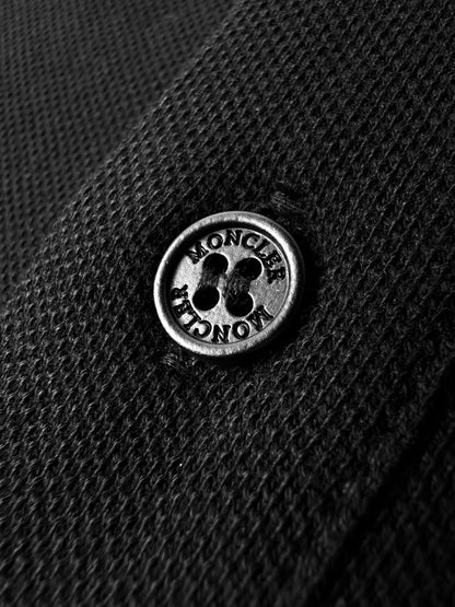 Moncler Logo Print Luxury Cotton Polo Shirt