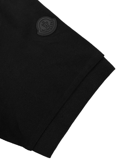 Moncler Logo Print Luxury Cotton Polo Shirt