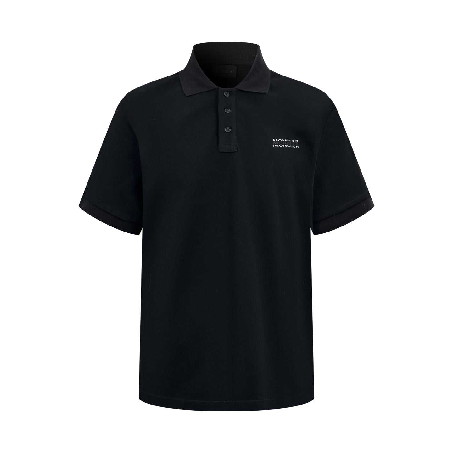 Moncler Logo Print Luxury Cotton Polo Shirt