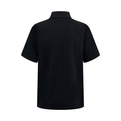 Moncler Logo Print Luxury Cotton Polo Shirt