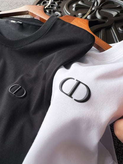 Dior CD Logo Silk T-Shirt – New Collection
