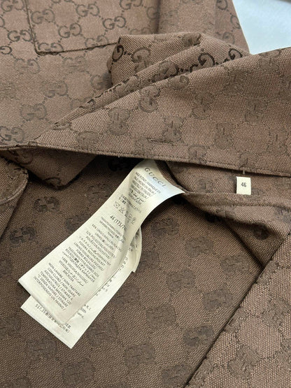 Gucci GG Jacquard Short-Sleeve Shirt