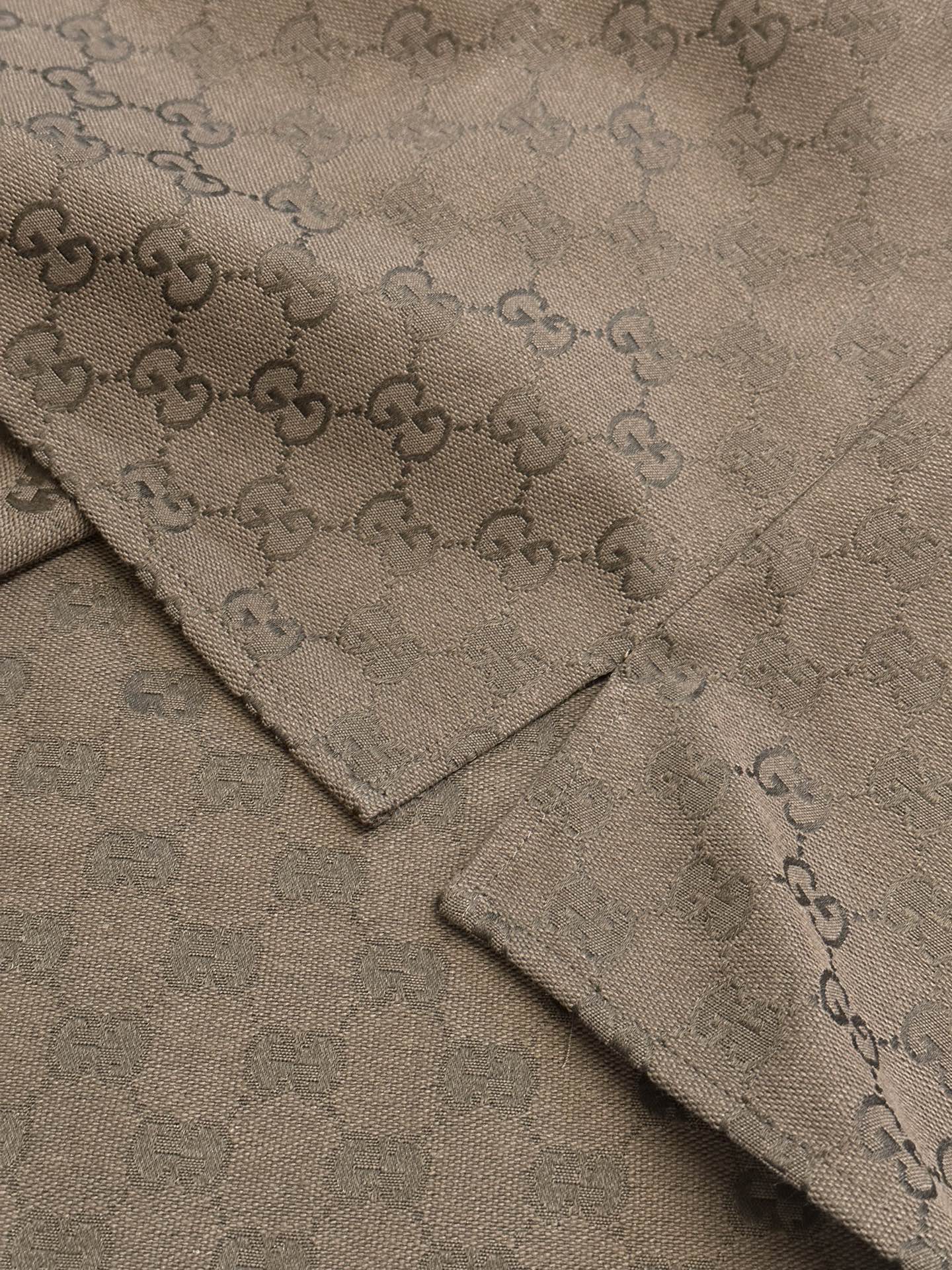 Gucci GG Jacquard Short-Sleeve Shirt