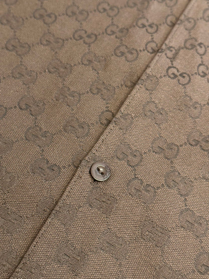 Gucci GG Jacquard Short-Sleeve Shirt