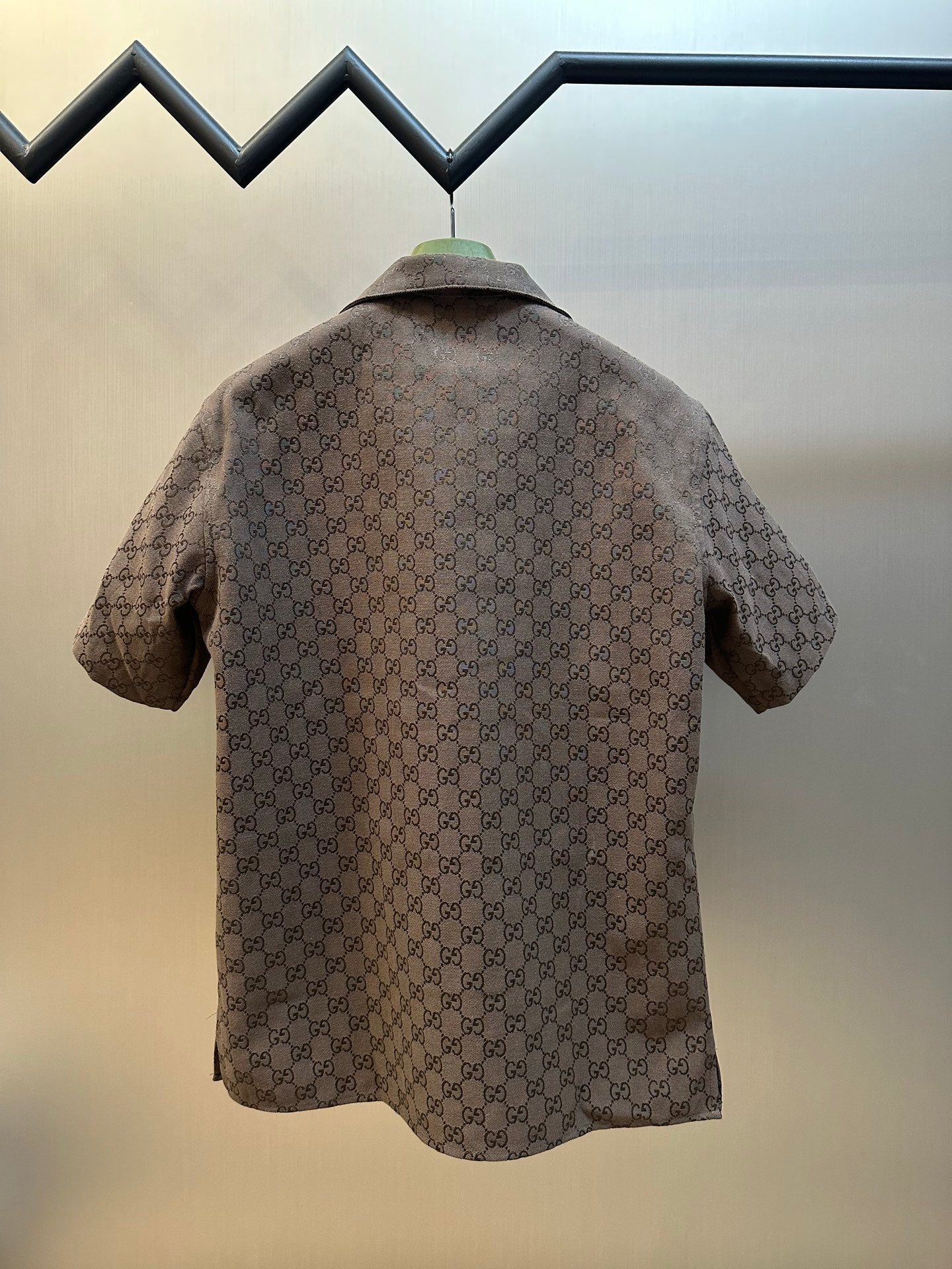 Gucci GG Jacquard Short-Sleeve Shirt