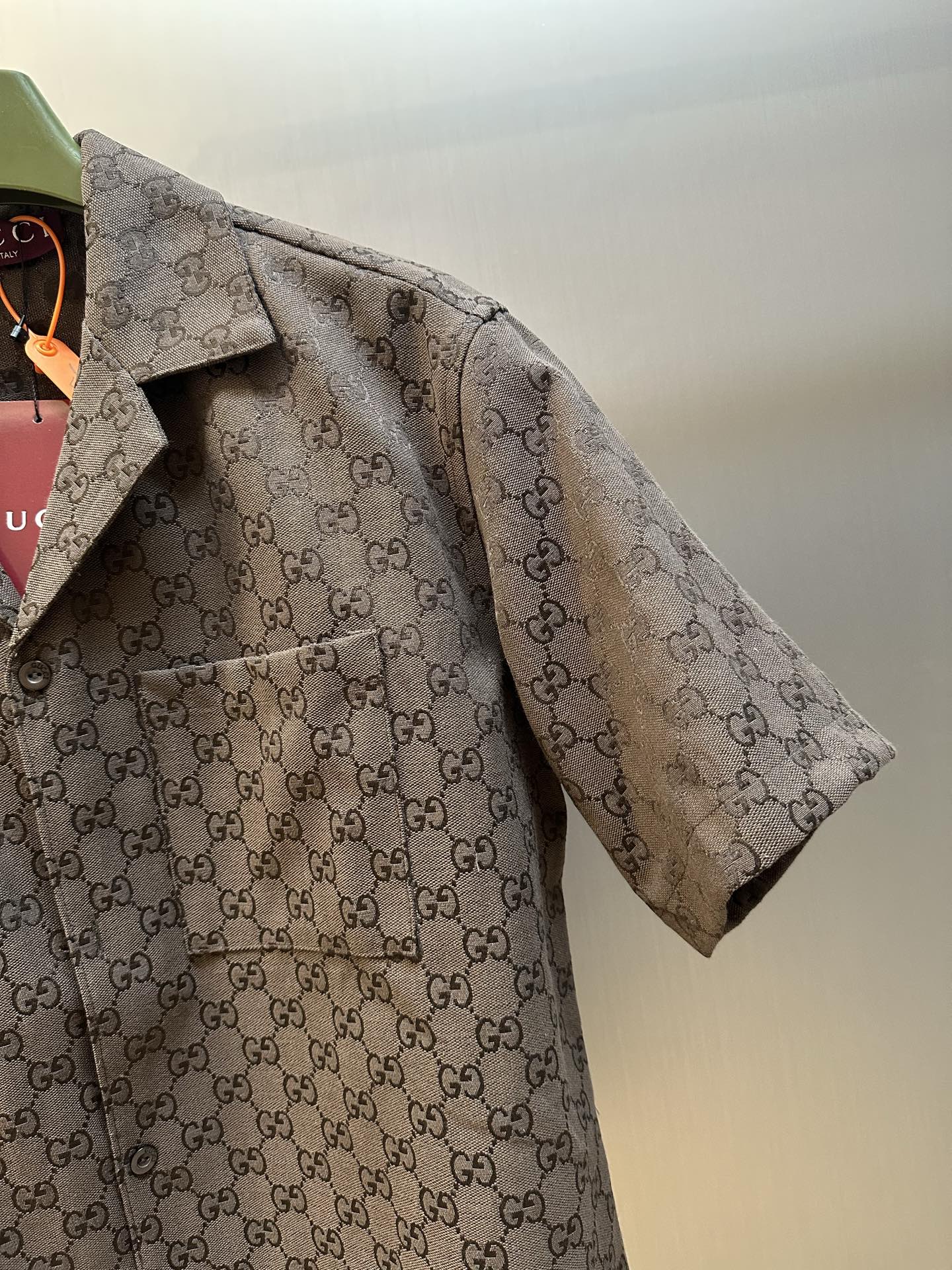 Gucci GG Jacquard Short-Sleeve Shirt