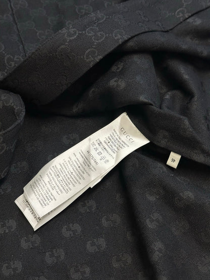 Gucci GG Jacquard Short-Sleeve Shirt