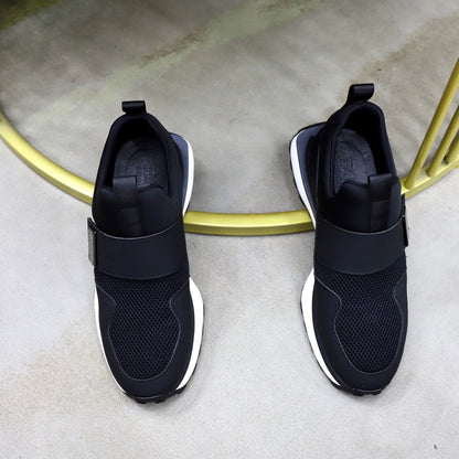 Boss Fabric and Leather Spliced Sneakers