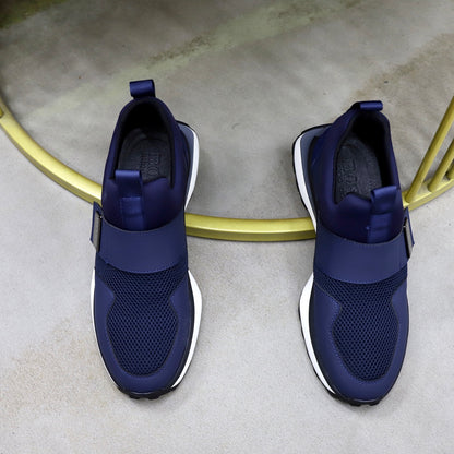Boss Fabric and Leather Spliced Sneakers