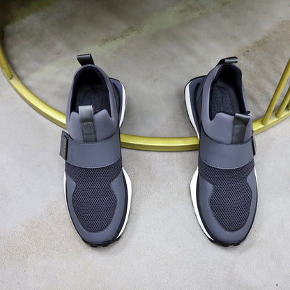 Boss Fabric and Leather Spliced Sneakers