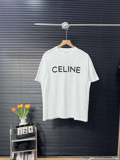 Celine Classic Logo Print Crewneck T-Shirt