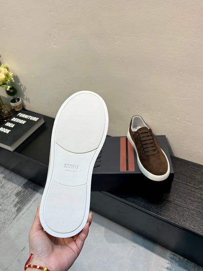 Zegna Suede Deconstructed Sneakers – 26SS