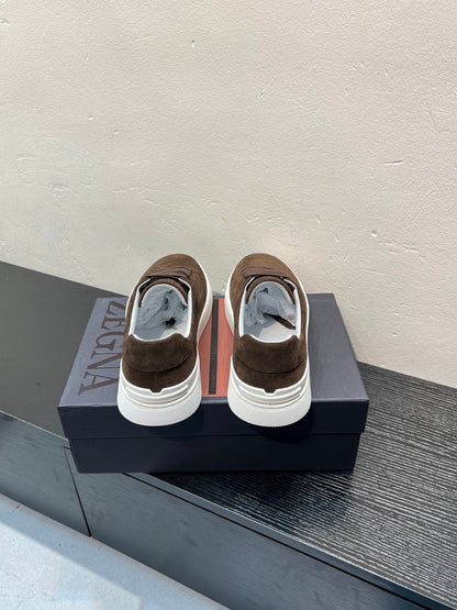 Zegna Suede Deconstructed Sneakers – 26SS