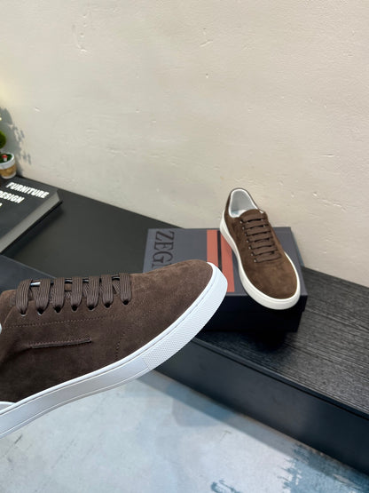 Zegna Suede Deconstructed Sneakers – 26SS