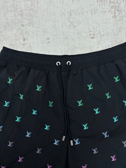 Louis Vuitton Blason Gradient Embroidered Denim Shorts – 26SS