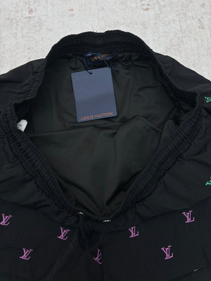 Louis Vuitton Blason Gradient Embroidered Denim Shorts – 26SS