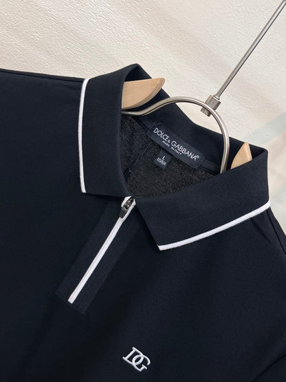 Dolce & Gabbana Embroidered Logo Pique Polo Shirt – 2026 Spring/Summer Collection