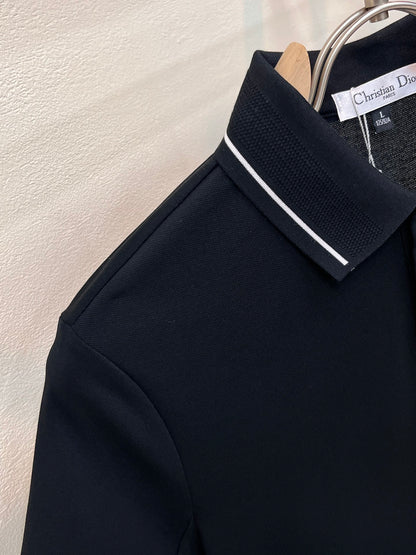 Dior Embroidered Logo Piqué Cotton Polo Shirt – 2026 Spring/Summer Collection