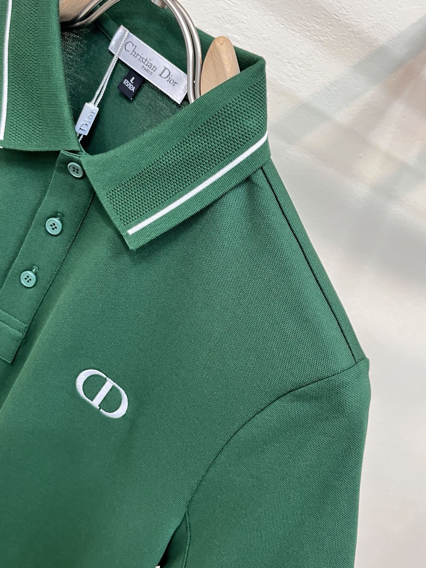 Dior Embroidered Logo Piqué Cotton Polo Shirt – 2026 Spring/Summer Collection