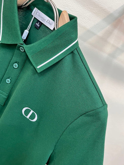 Dior Embroidered Logo Piqué Cotton Polo Shirt – 2026 Spring/Summer Collection