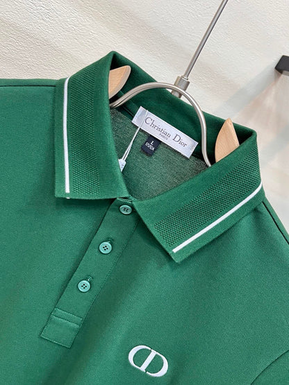 Dior Embroidered Logo Piqué Cotton Polo Shirt – 2026 Spring/Summer Collection