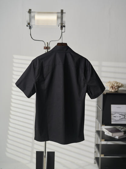 Louis Vuitton Hollow-Out Embroidered Short-Sleeve Shirt