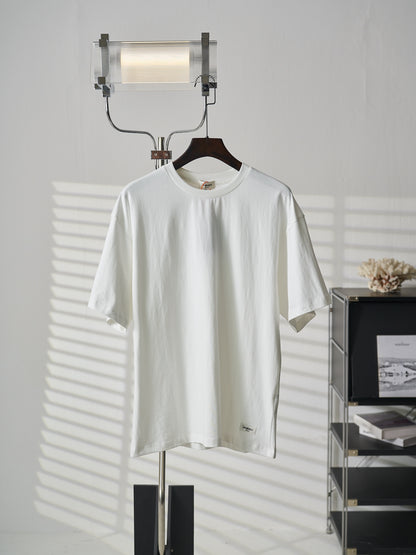 Saint Laurent YSL Logo Patch Crewneck T-Shirt