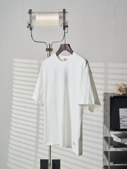 Saint Laurent YSL Logo Patch Crewneck T-Shirt