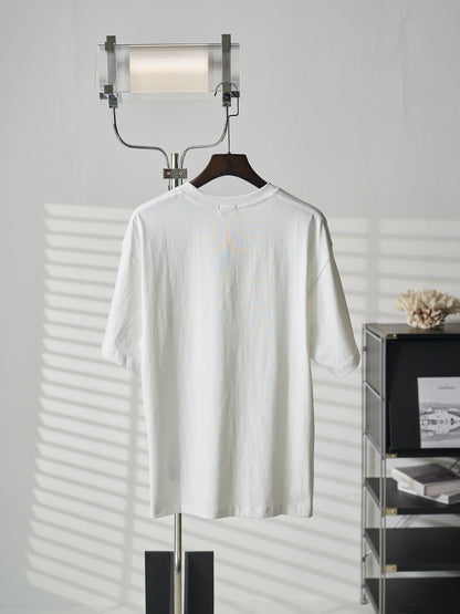 Saint Laurent YSL Logo Patch Crewneck T-Shirt