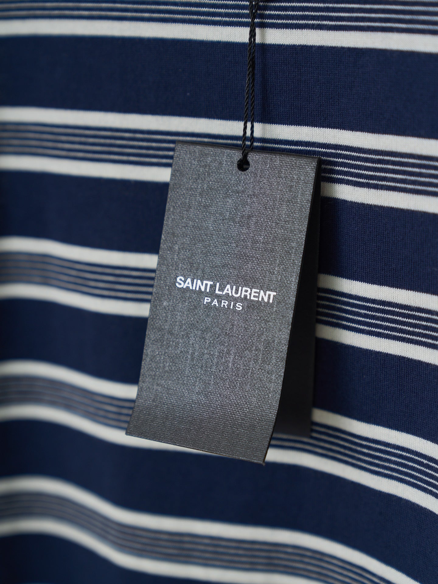 Saint Laurent YSL Embroidered Striped Tank Top