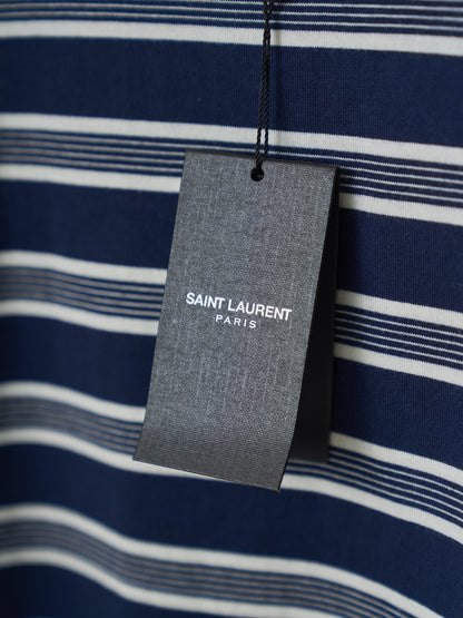 Saint Laurent YSL Embroidered Striped Tank Top