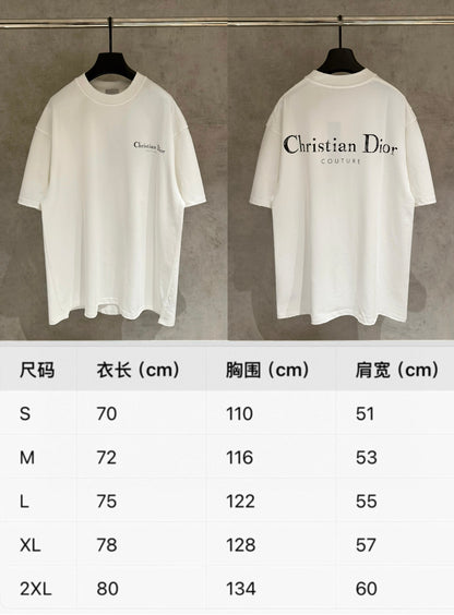 Dior Patch Embroidery Heavyweight T-Shirt – 2025