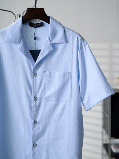 Louis Vuitton Monogram Jacquard Short-Sleeved Shirt
