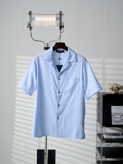 Louis Vuitton Monogram Jacquard Short-Sleeved Shirt