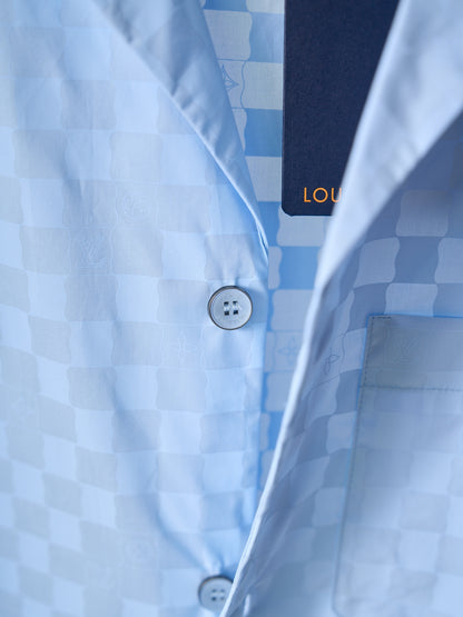Louis Vuitton Damier Jacquard Short-Sleeved Shirt