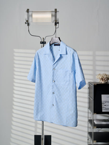 Louis Vuitton Damier Jacquard Short-Sleeved Shirt