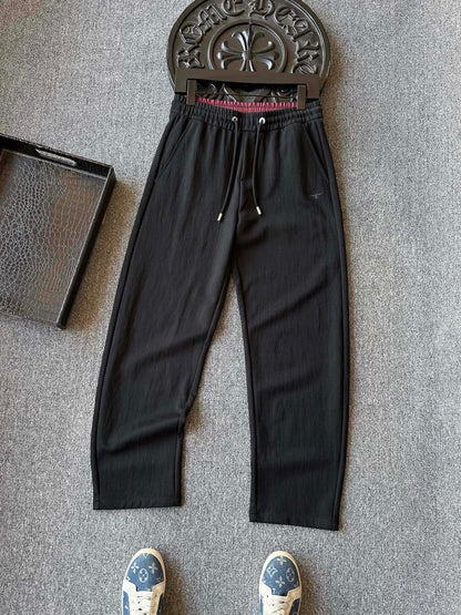 Dior Embroidered CD Lyocell Linen Curved Leg Trousers