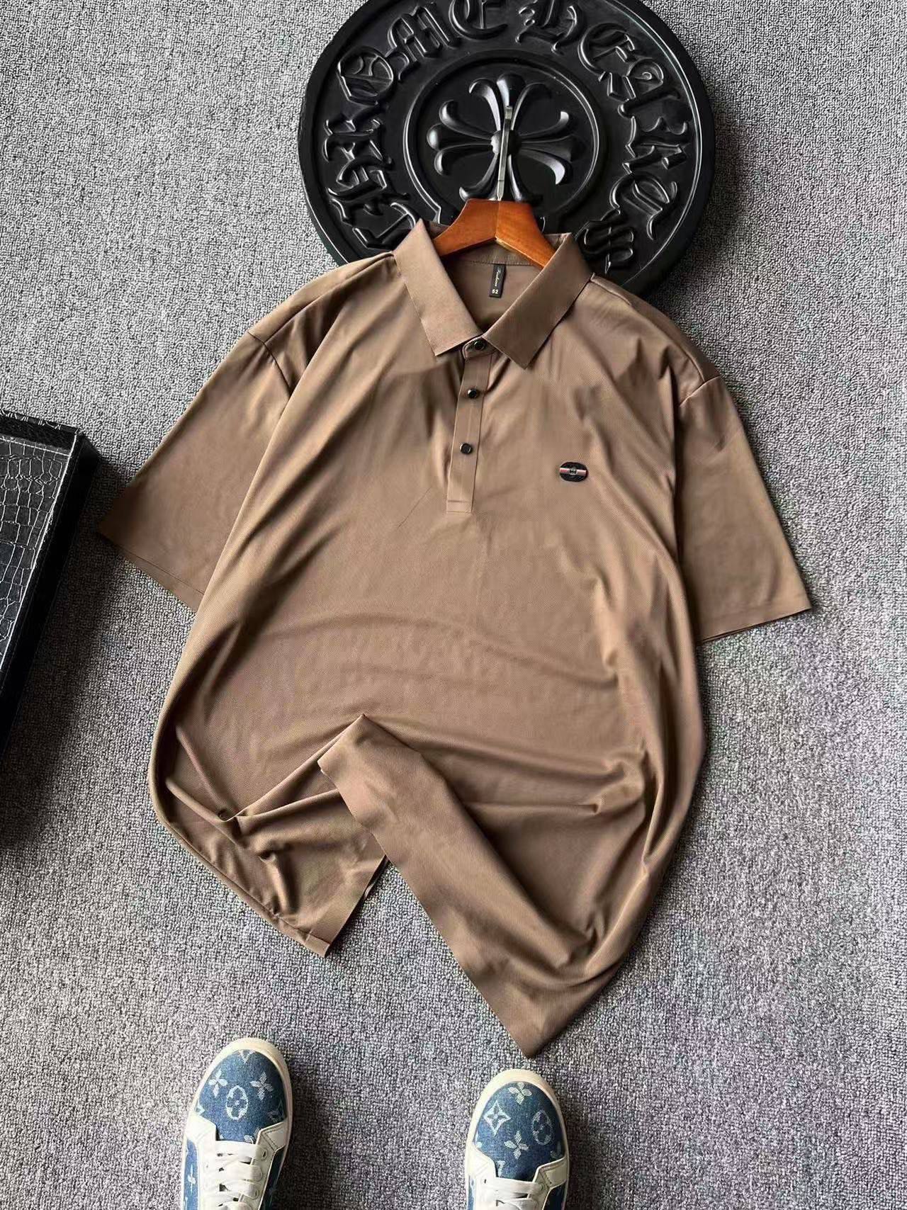 Gucci Double G Ice Silk Seamless Polo Shirt