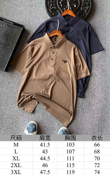Prada Ice Oxygen Silk Seamless Polo Shirt