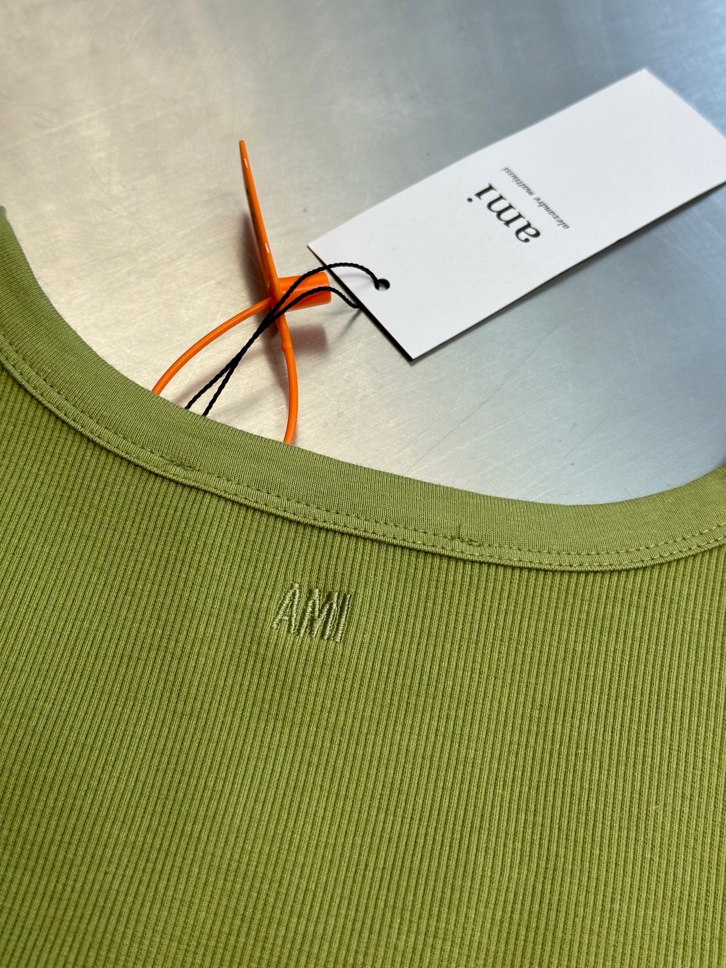 Ami Paris Logo Embroidered Tank Top