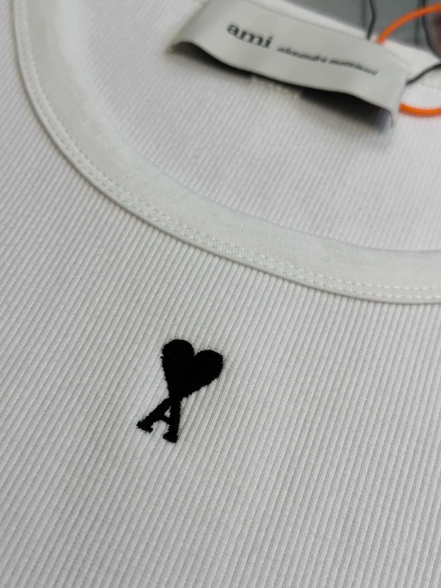 Ami Paris Logo Embroidered Tank Top