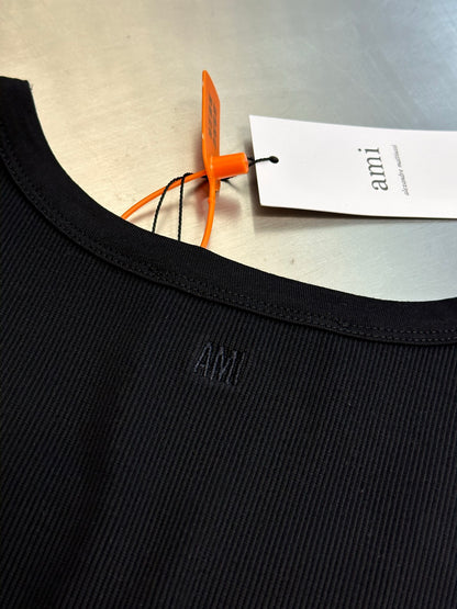Ami Paris Logo Embroidered Tank Top