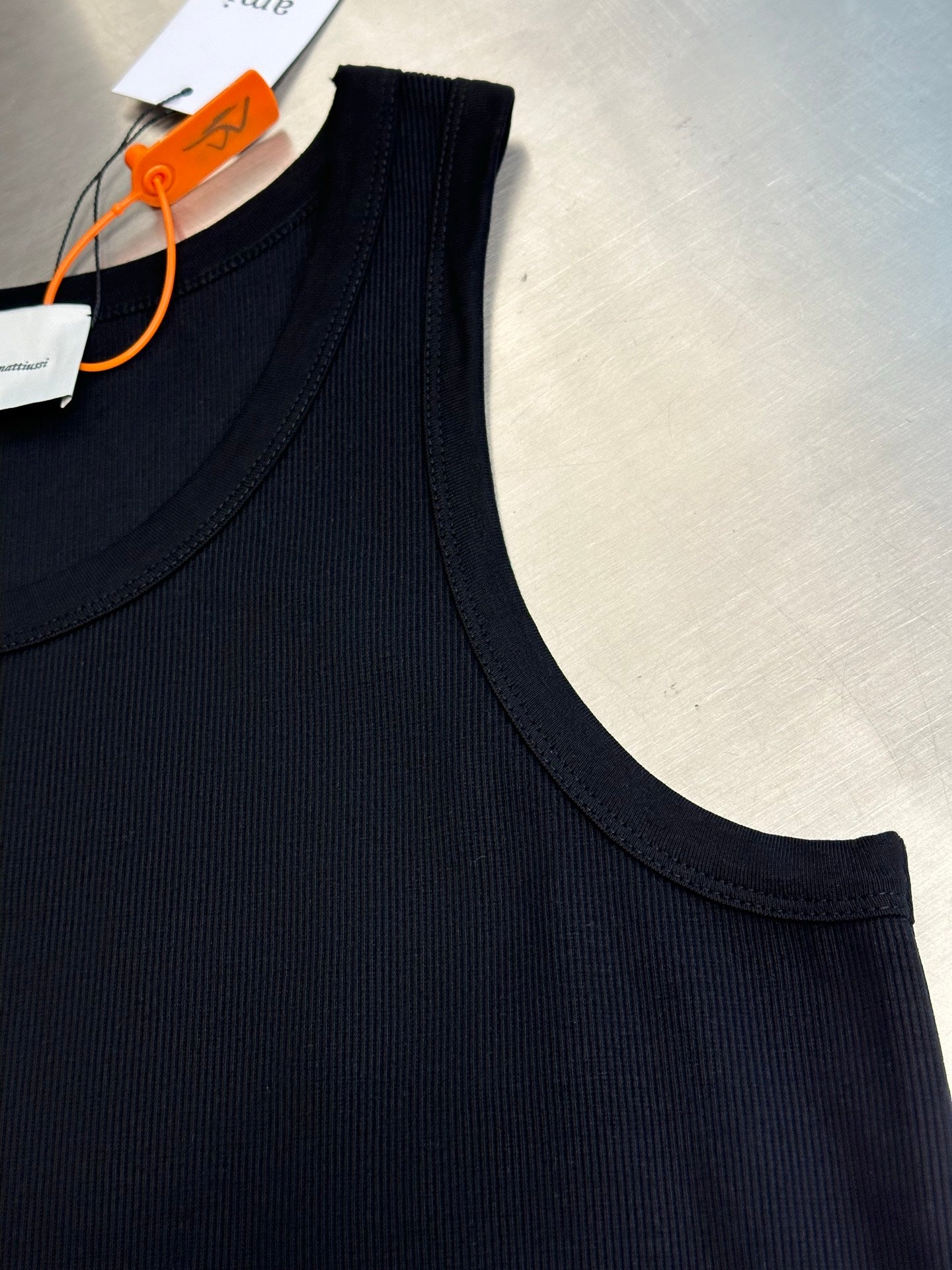 Ami Paris Logo Embroidered Tank Top