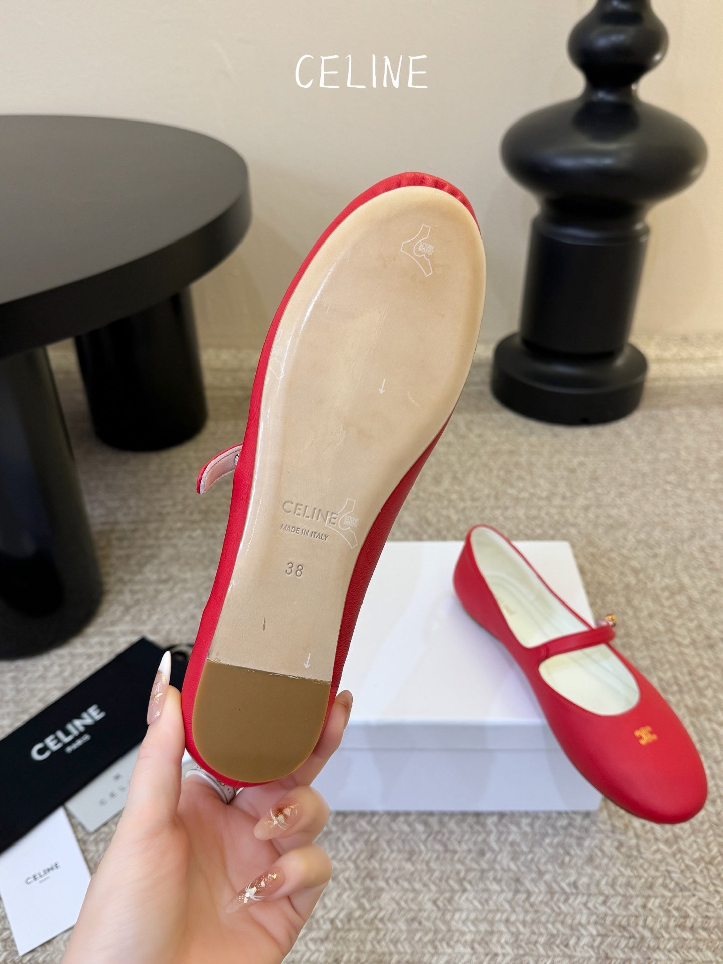 Celine Mary Jane Flat Loafers