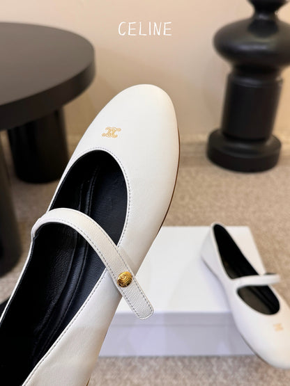 Celine Mary Jane Flat Loafers