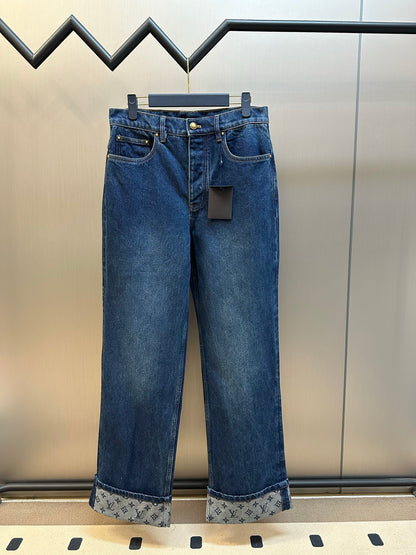 Louis Vuitton Monogram Cuffed Skate Jeans