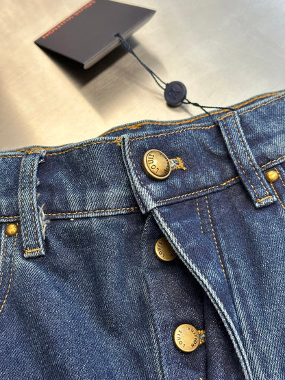 Louis Vuitton Monogram Cuffed Skate Jeans
