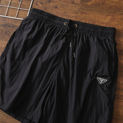 Prada Triangle Logo Quick-Dry Nylon Shorts – Summer Collection