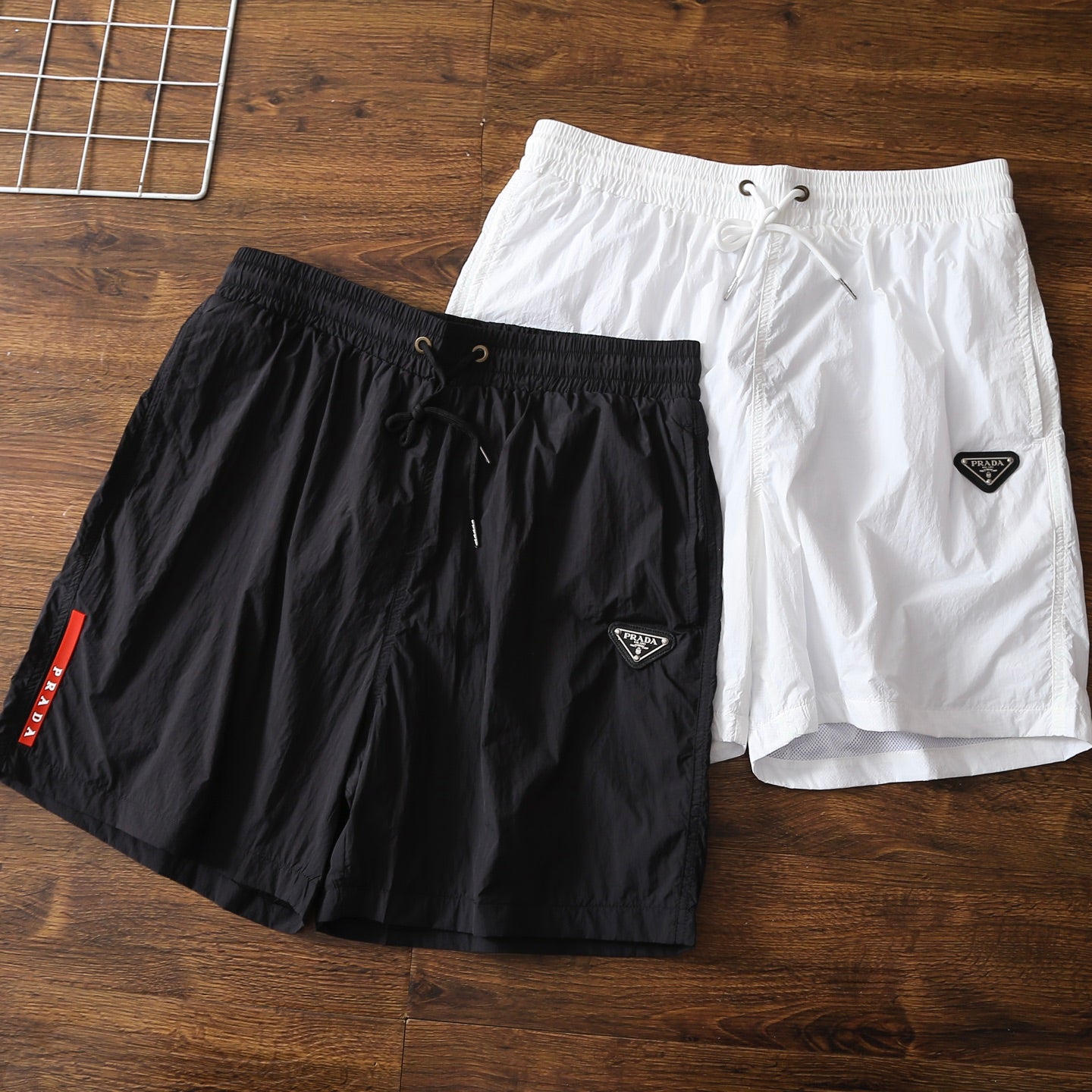 Prada Triangle Logo Quick-Dry Nylon Shorts – Summer Collection